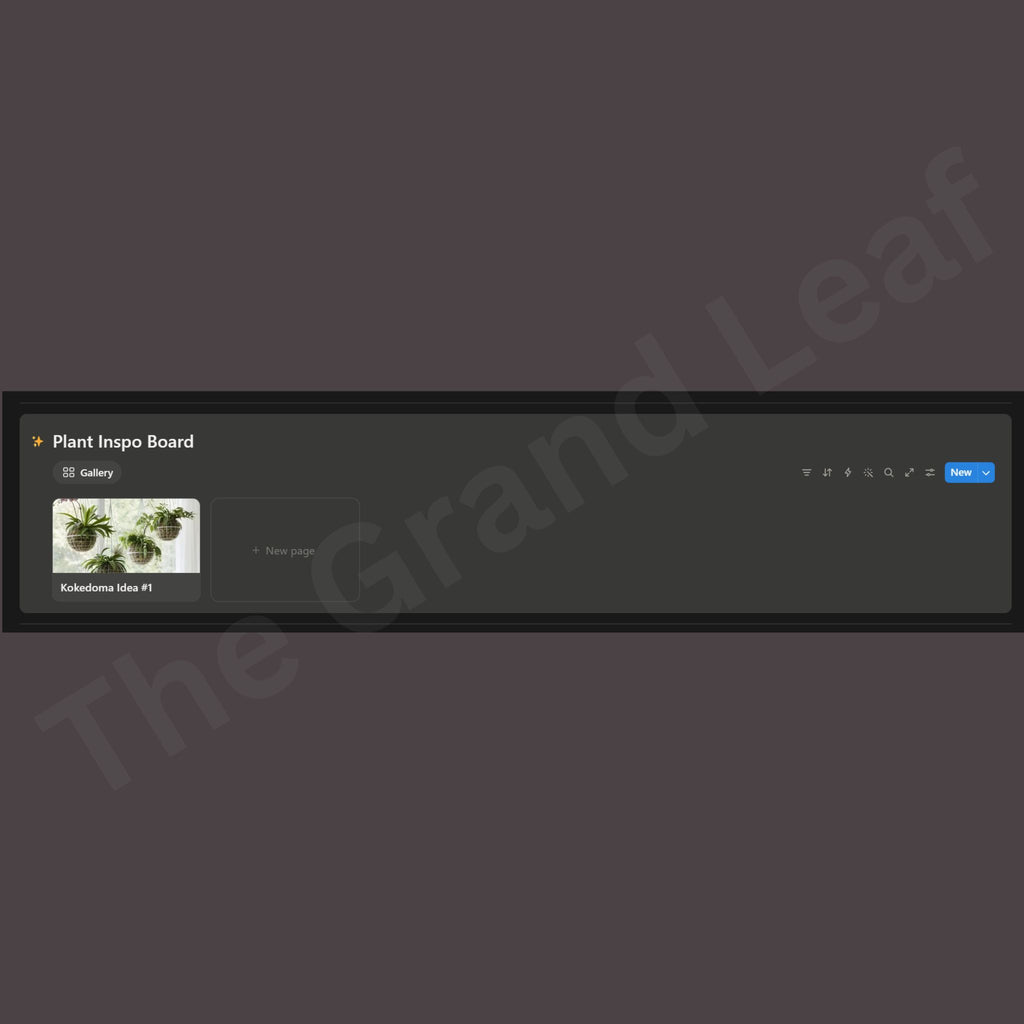 The Plant Collector's Toolkit - Notion Template